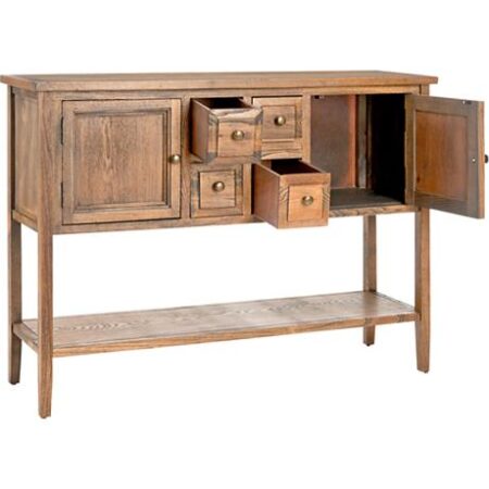 buffet table open drawer