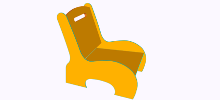 hamzah chair orange side
