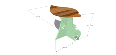 squirrel Table dimensions