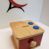wooden infants coin box