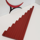 montessori math activity materials - montessori red rods