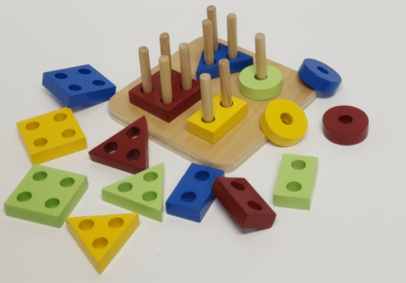 Geometry Shape Sorting Stacking Block Geometric Puzzle Sorter Game