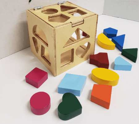 geometric shape sorter cube