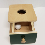 montessori imbucare box ball and drawer