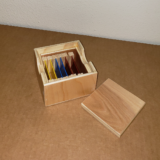 montessori wooden color tablets box