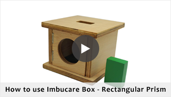 Montessori Imbucare Box with Rectangular Prism