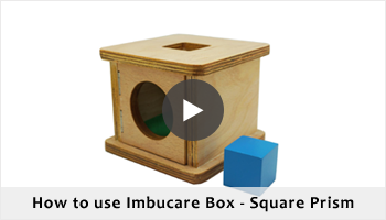 how to use Montessori Imbucare box with prism