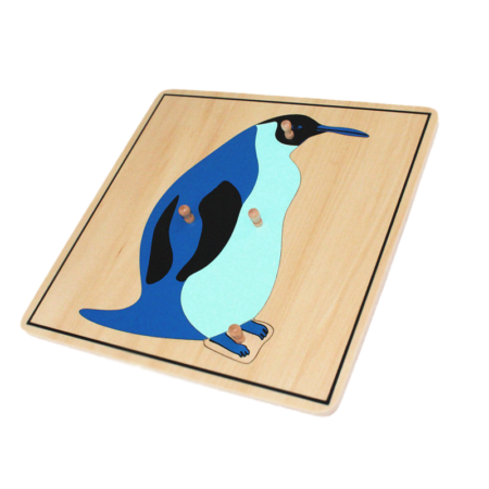 montessori wooden penguin puzzle