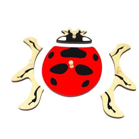 montessori wooden ladybug puzzle