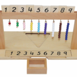 Montessori wooden beads hanger 1 to 9