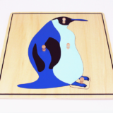 montessori wooden penguin puzzle