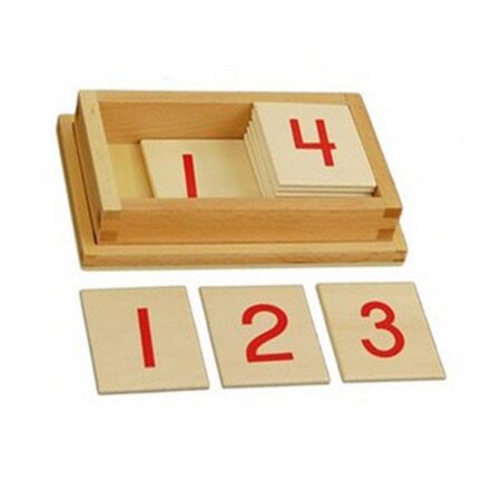 Montessori wooden number cards