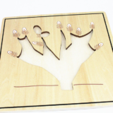 Montessori wooden root puzzle