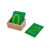 montessori wooden tracing numbers - sandpaper numbers