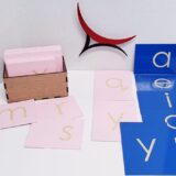 montessori wooden sandpaper letters lowercase