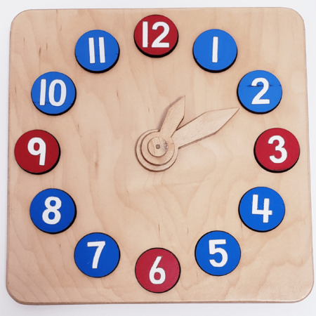 Montessori clock - time clock - time sorting clock - learning clock