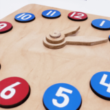 Montessori Time Clock - Wooden Time Clock game