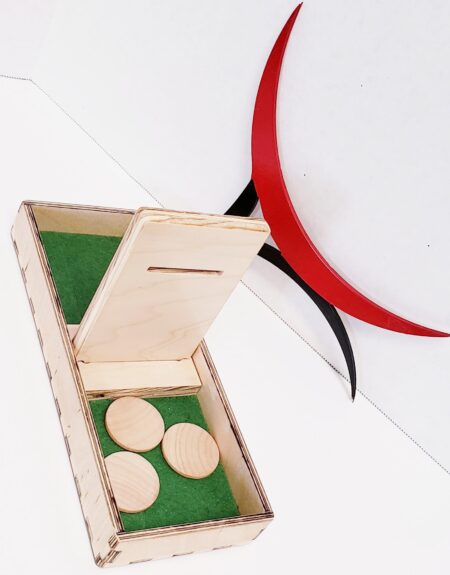 Montessori wooden coin board