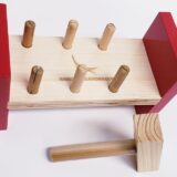 wooden hammer peg toy for babies