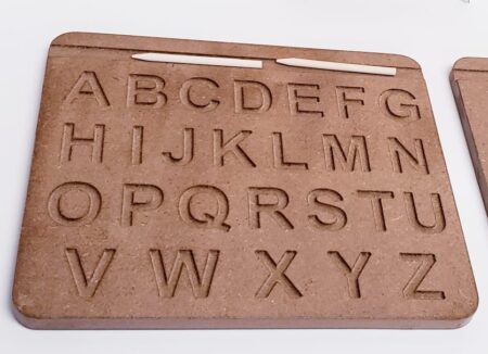 montessori tracing board - uppercase letters