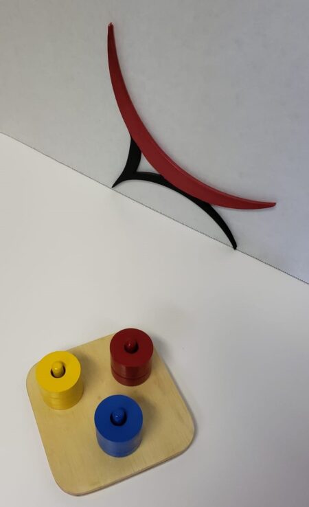 montessori colored rings on colored pegs