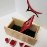 montessori flip lid geometric shapes imbucare box
