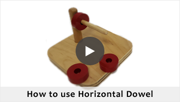 How to use Montessori Horizontal Dowel
