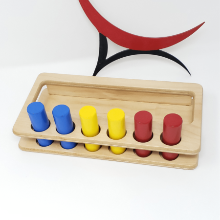 Montessori Colored Peg Board - Montessori Imbucare Peg Board
