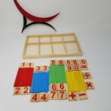 montessori counting tool with counting sticks