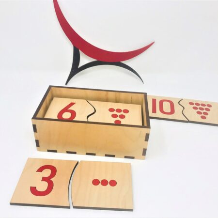 Montessori number puzzle cards