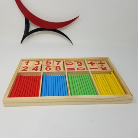 montessori number cards with rods