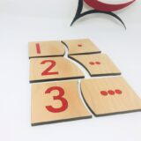 Montessori math number matching puzzle for toddlers