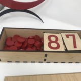 Montessori Number Puzzle - Counters and Cards
