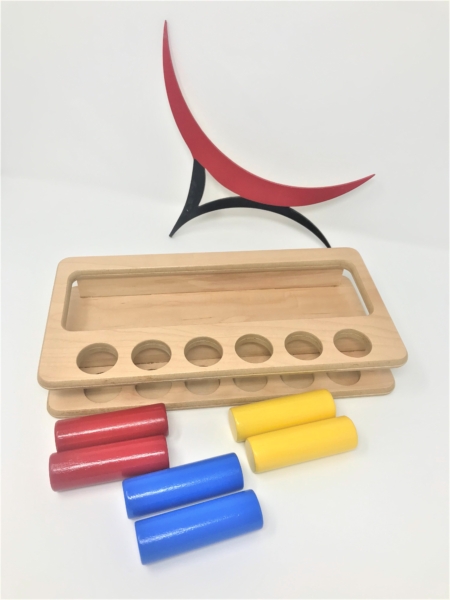 Montessori colored peg board
