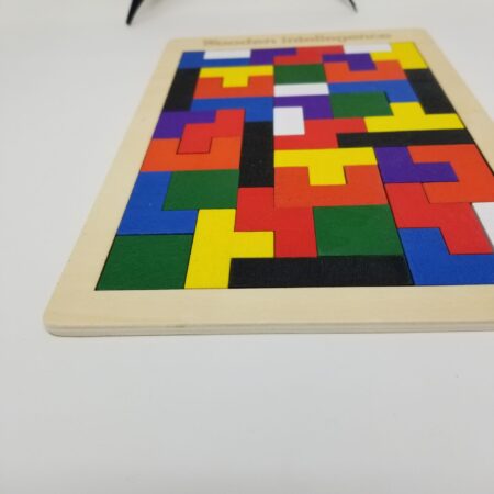 wooden tetris puzzle for toddlers