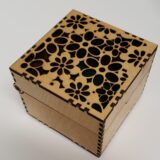 laser cut wooden gift box