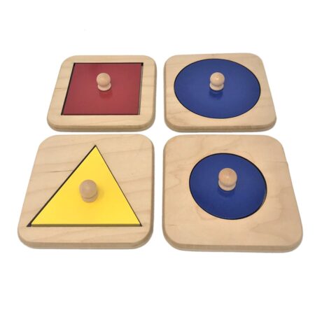 montessori geometric single shapes puzzle