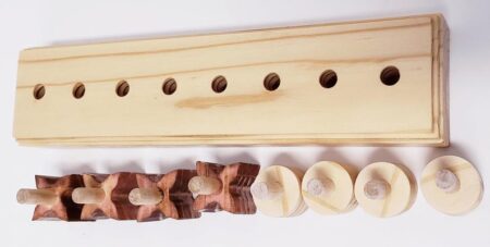 Montessori wooden space checker, housotn, tx