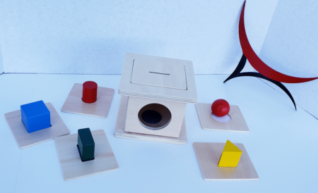 montessori imbucare box-moduler shapes