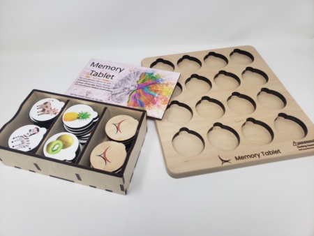 wooden memory game