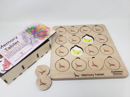 wooden memory game tablet tiles matching
