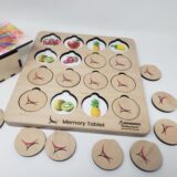wooden memory game for kids