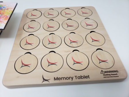 memory game table wooden