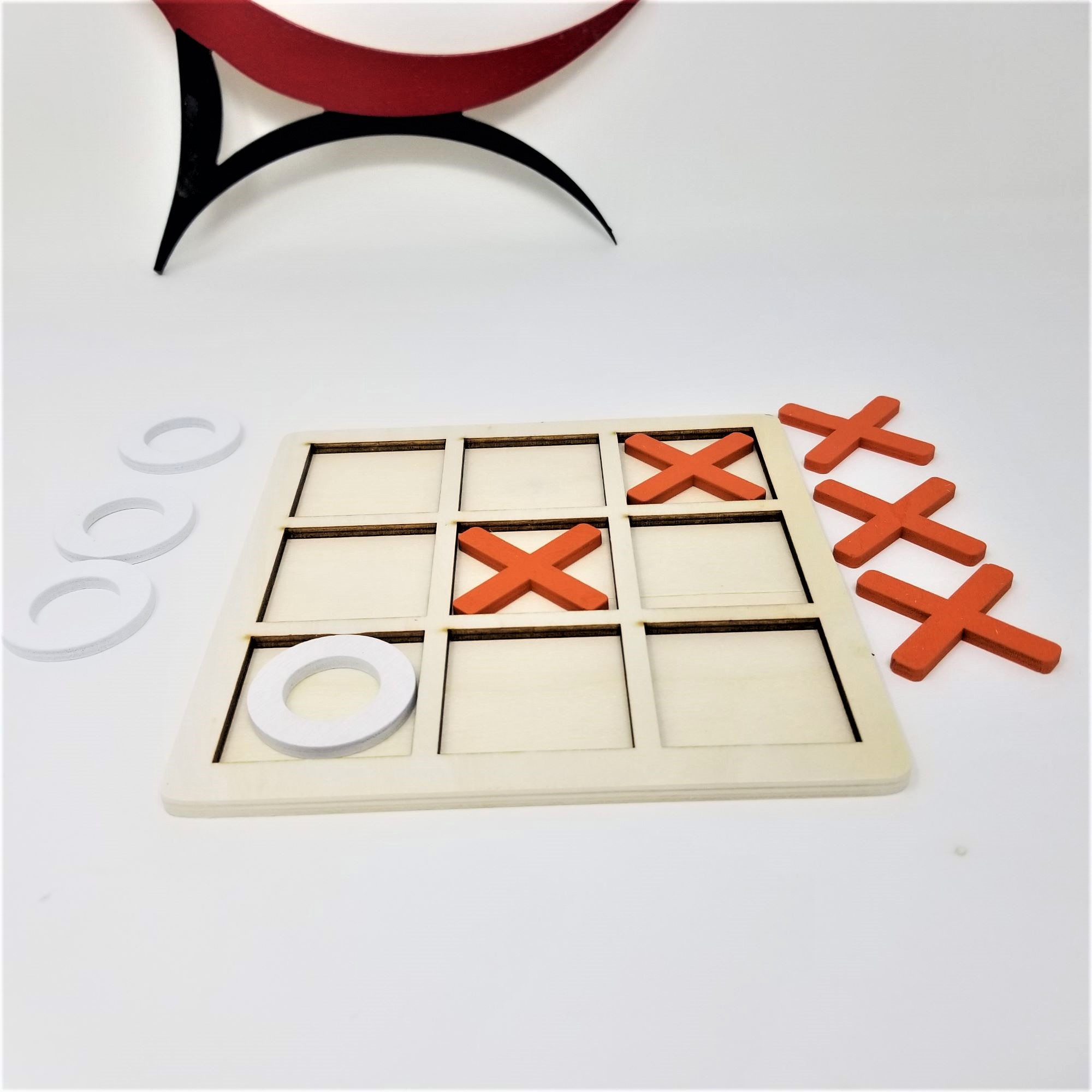 Printed Wooden Puzzle - Tic Tac Toe, Noughts and Crosses (5x5