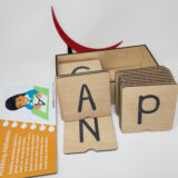 sandpaper letters wooden rubbing alphabets