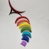Creative Play Wooden Rainbow Stacker for Imaginative Toddlers