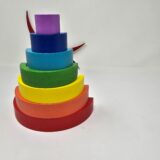 Hands-On Learning Wooden Rainbow Arches for Little Ones