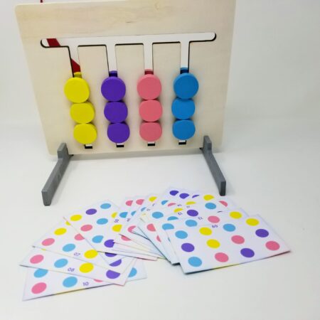 Wooden board game for cognitive development
