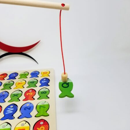 Wooden toy promoting fine motor skills and problem-solving abilities