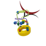 bead maze wire and bead toy for toddlers